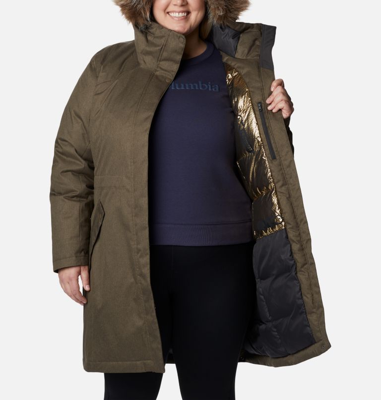 Women's Juniper Ridge Down Parka - Plus Size, Color: Olive Green, image 5