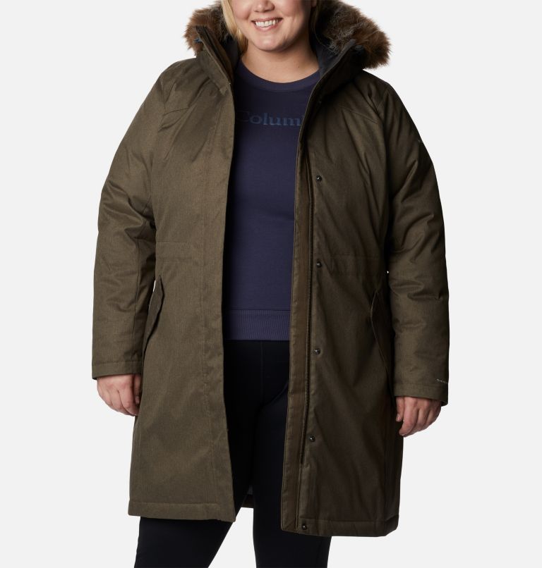 Women's Juniper Ridge Down Parka - Plus Size, Color: Olive Green, image 9