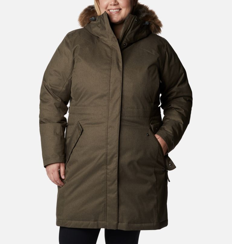 parka taupe femme