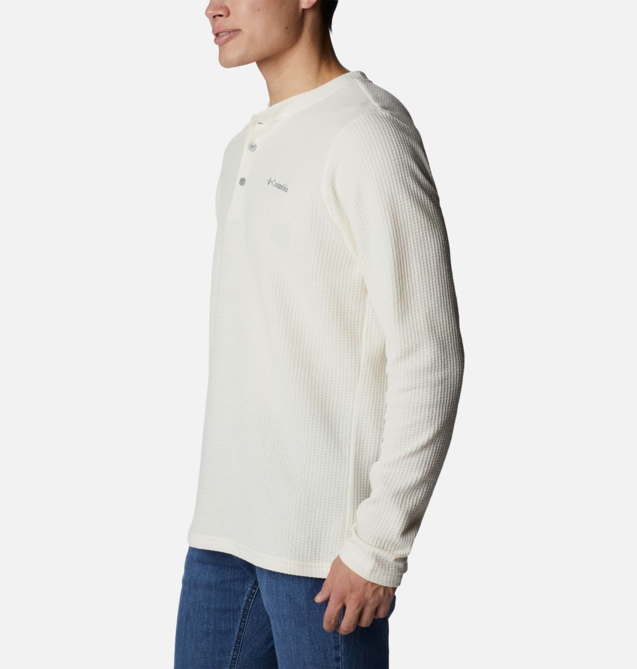 Men's Pine Peak™ Waffle Long Sleeve Henley 3