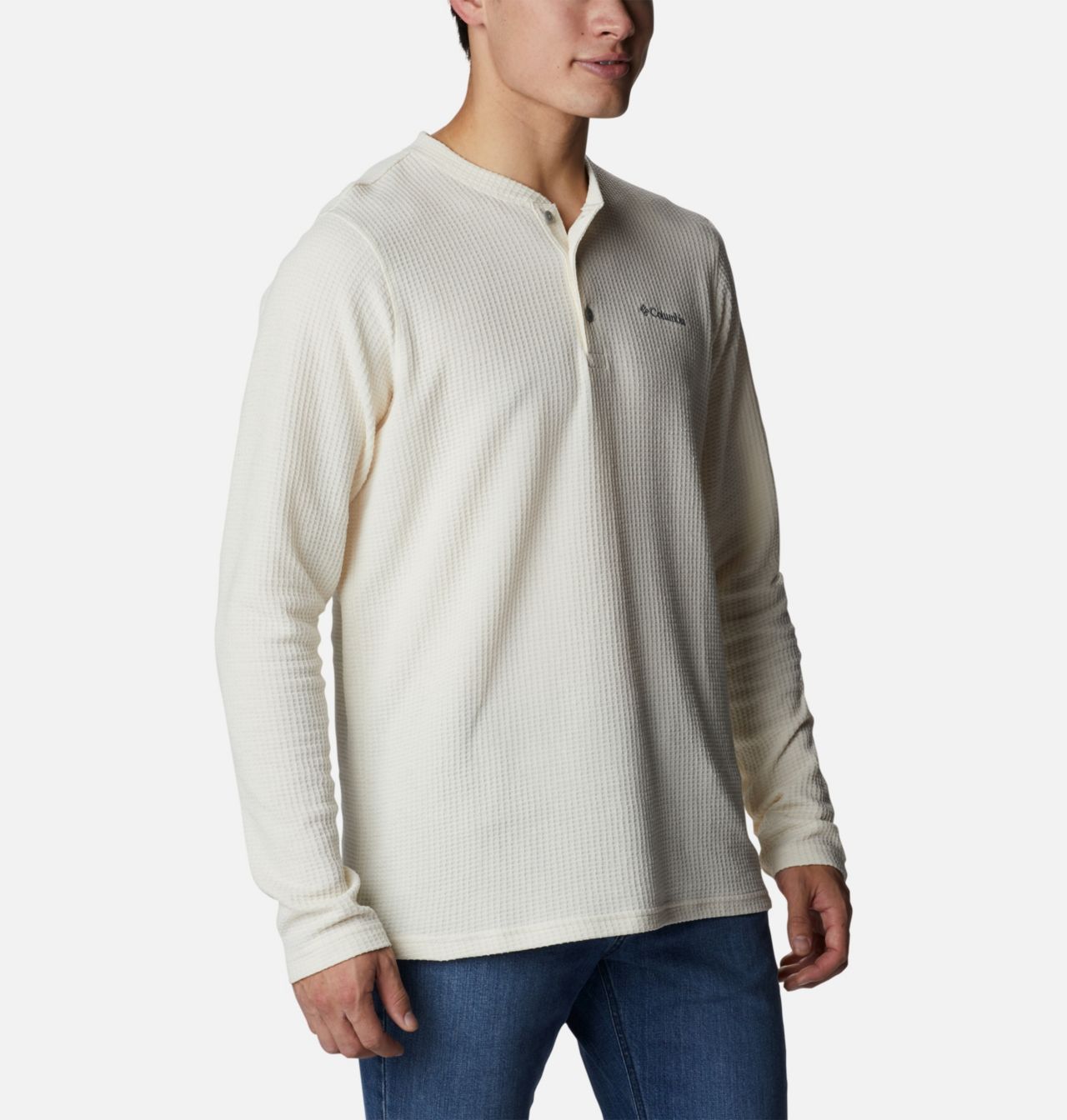 Men's Pine Peak™ Waffle Long Sleeve Henley 5