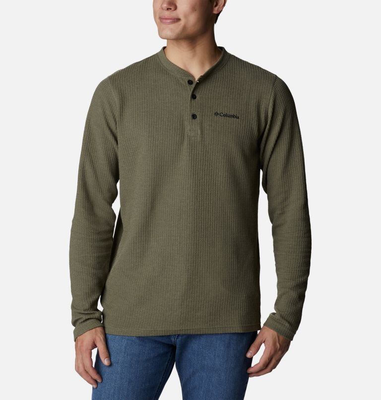 Long Sleeve Waffle Henley Shirt