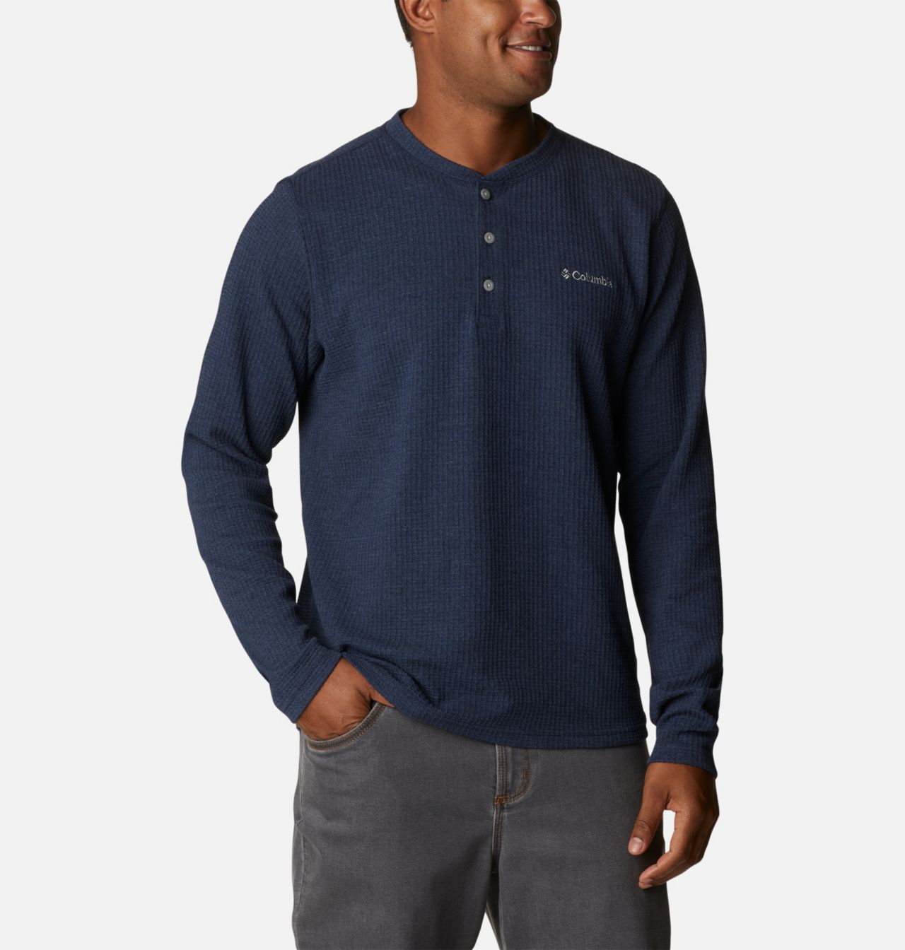 Pine Peak™ Waffle Long Sleeve Henley | 464 | M 5
