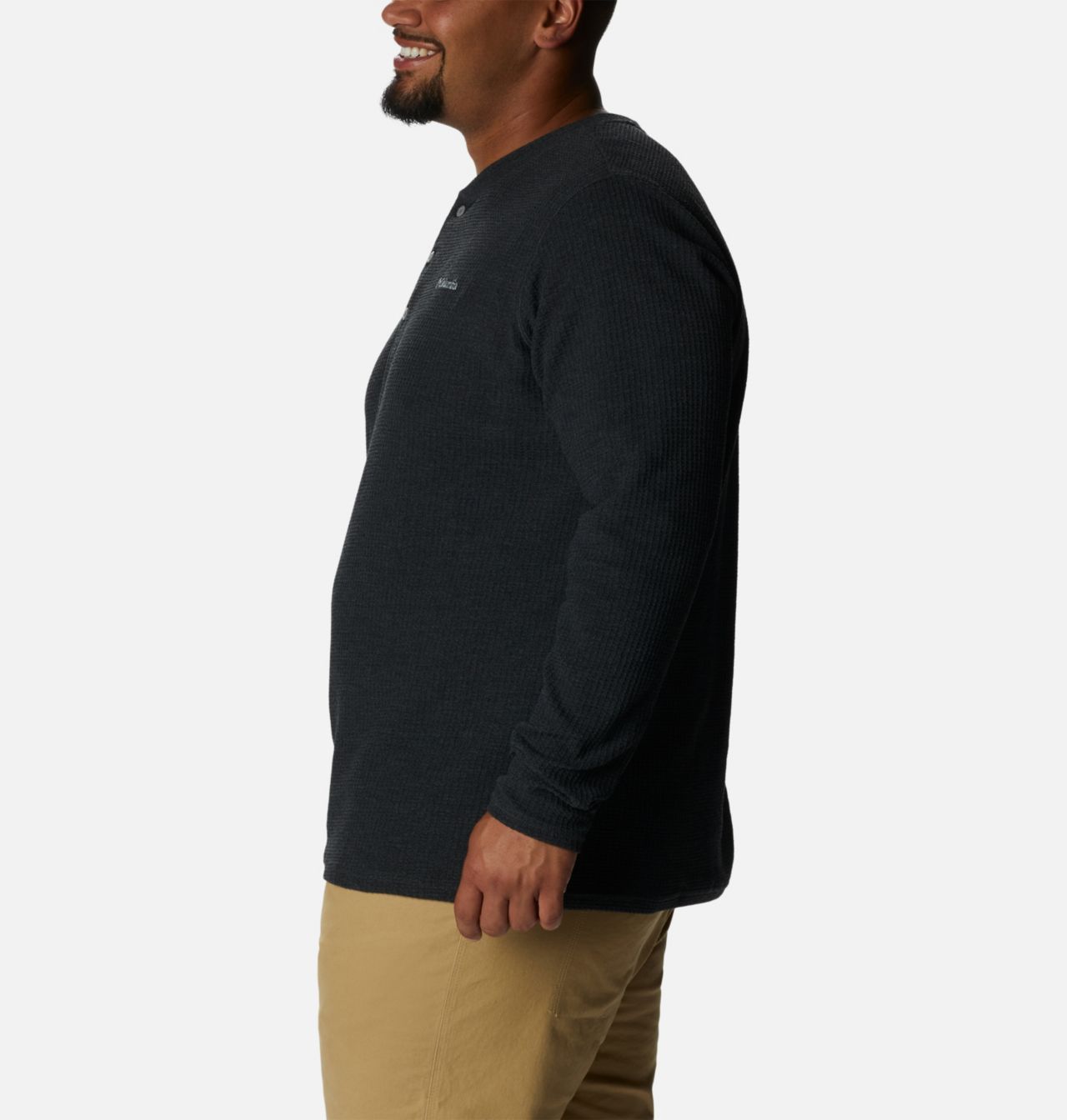 Men's Pine Peak™ Waffle Long Sleeve Henley - Big 3