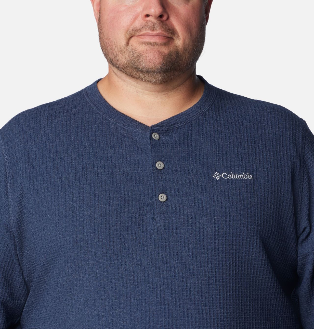 Pine Peak™ Waffle Long Sleeve Henley | 464 | 4X 4
