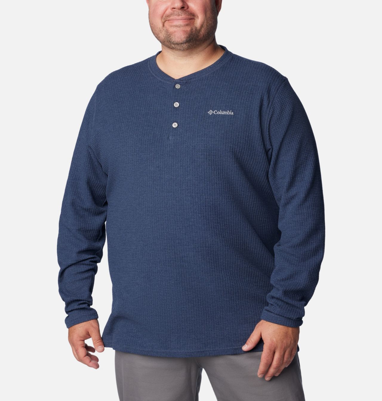 Pine Peak™ Waffle Long Sleeve Henley | 464 | 4X 1