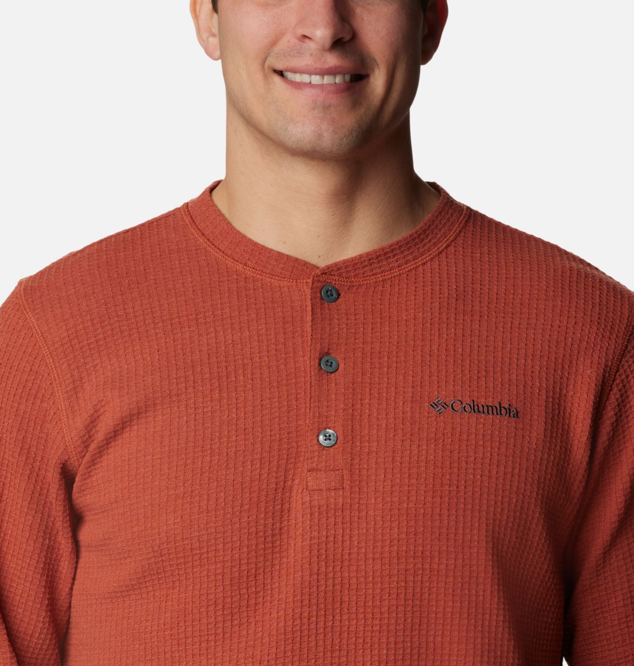 Pine Peak™ Waffle Long Sleeve Henley | 849 | 4XT 4