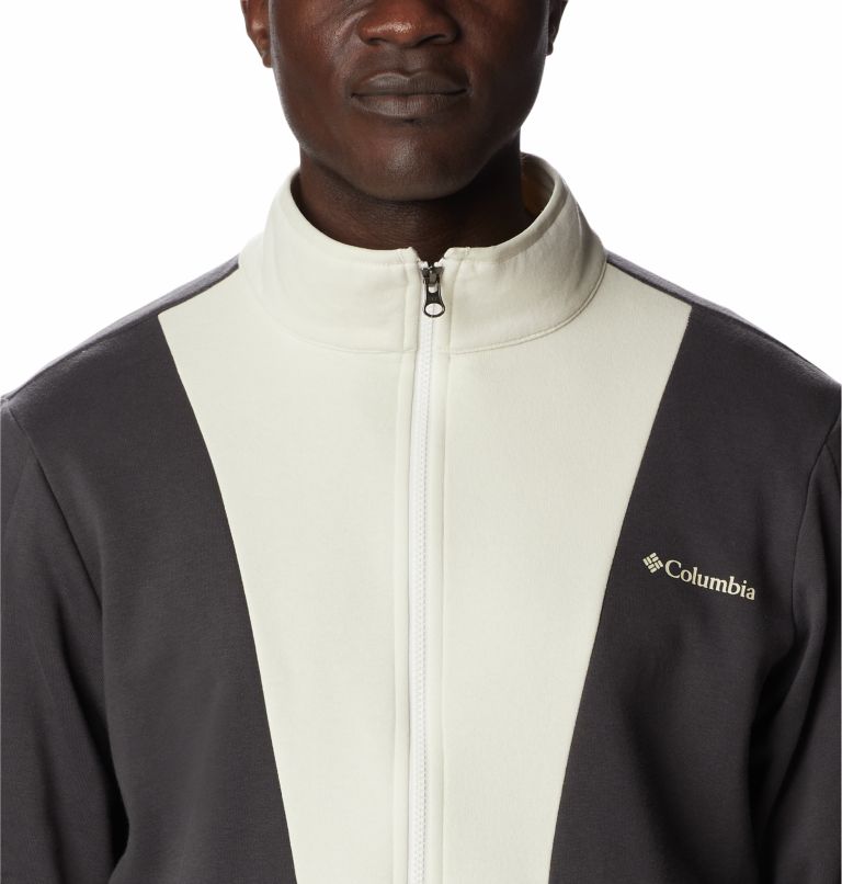 Columbia Lodge Colorblock Half Zip | 191 | L, Color: Chalk, Shark, Shark, image 4