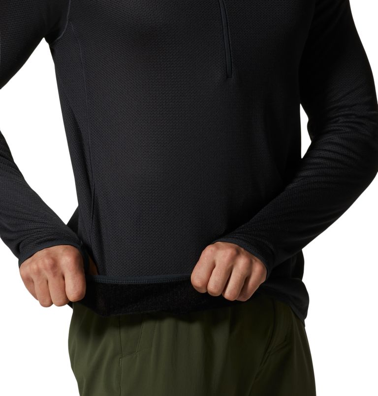 Breathable Micro 1/4 Zip Men' S Mock Neck of Merino Wool Apparel