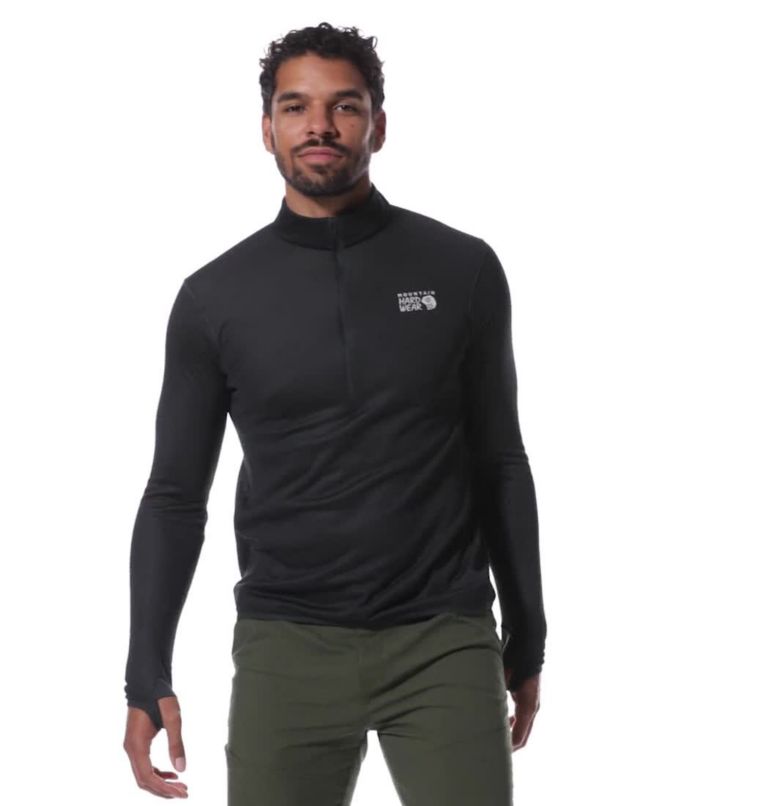 Men's AirMesh 1/2 Zip, Color: Dark Storm