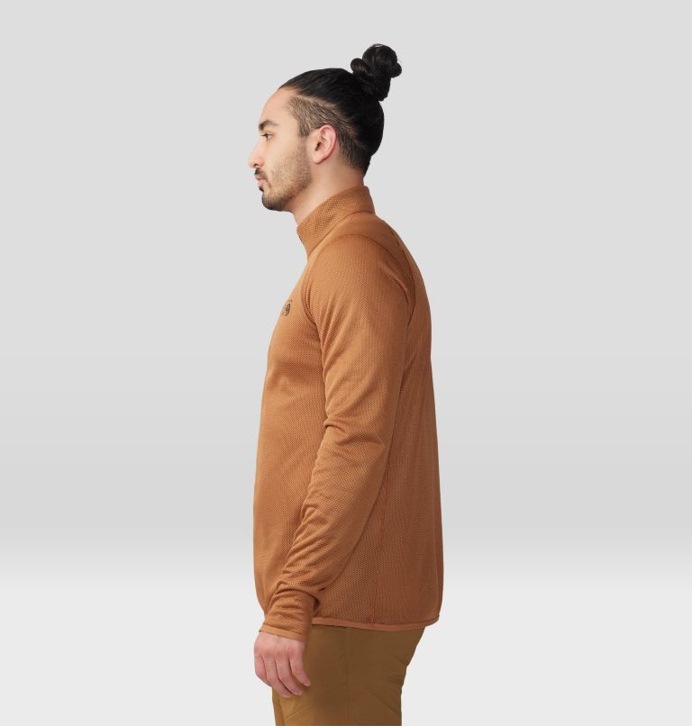 Men's AirMesh 1/2 Zip, Color: Copper Clay, image 3