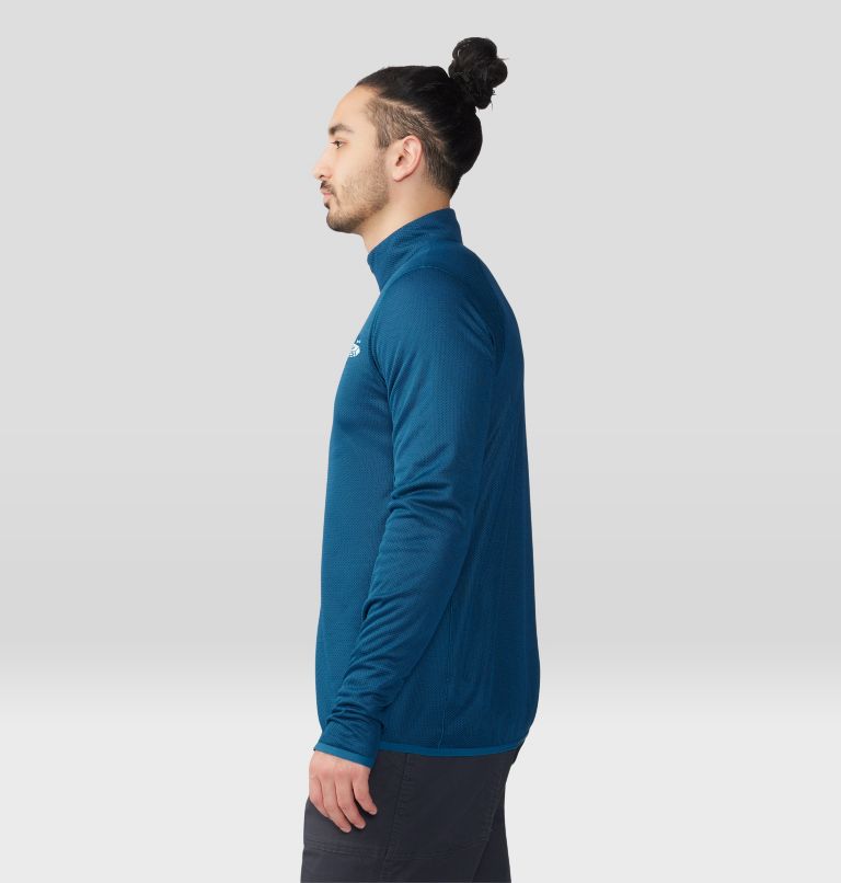 Men's AirMesh 1/2 Zip, Color: Dark Caspian, image 3