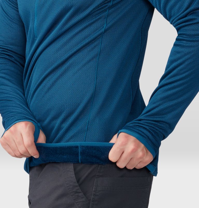 Men's AirMesh 1/2 Zip, Color: Dark Caspian, image 6