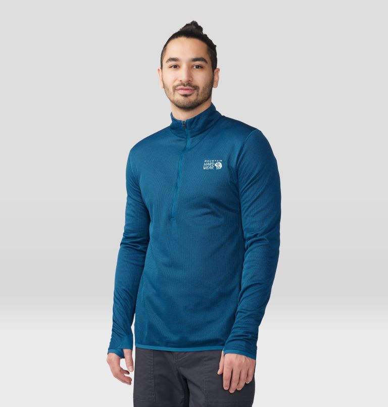 Men's AirMesh 1/2 Zip, Color: Dark Caspian, image 1