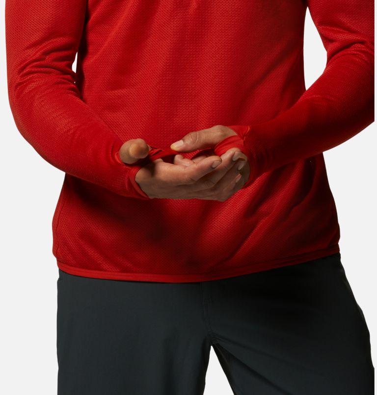 Men's AirMesh 1/2 Zip, Color: Desert Red, image 6