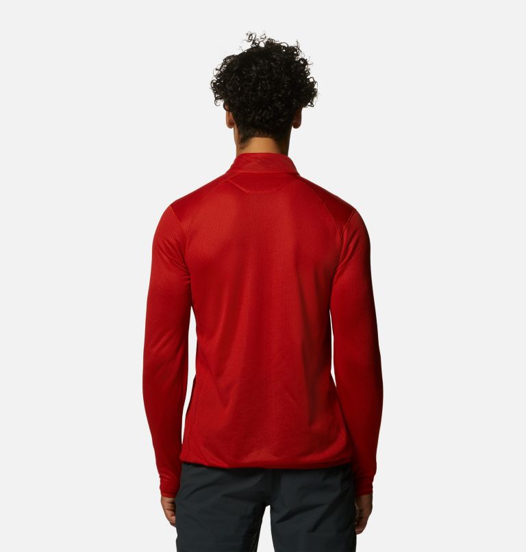Men's AirMesh 1/2 Zip, Color: Desert Red, image 2