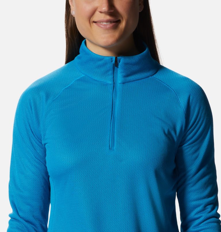 Chandail avec demi-fermeture éclair AirMesh Femme, Color: Electric Sky, image 4