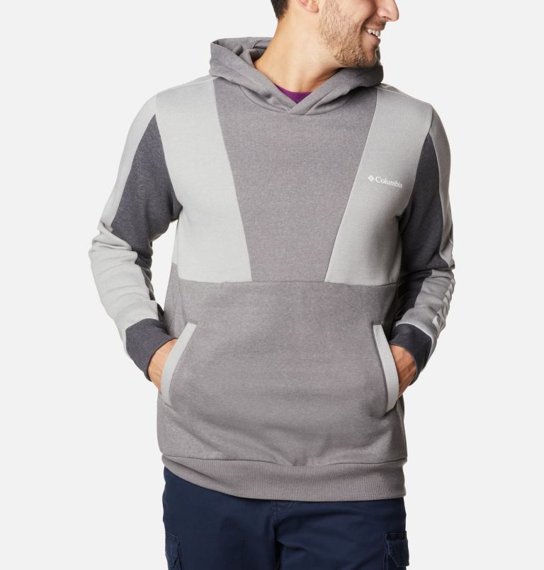 Thumbnail: Hoodie Color-Block Lodge Homme, Color: Columbia Grey Heather, City Grey Heather, image 5