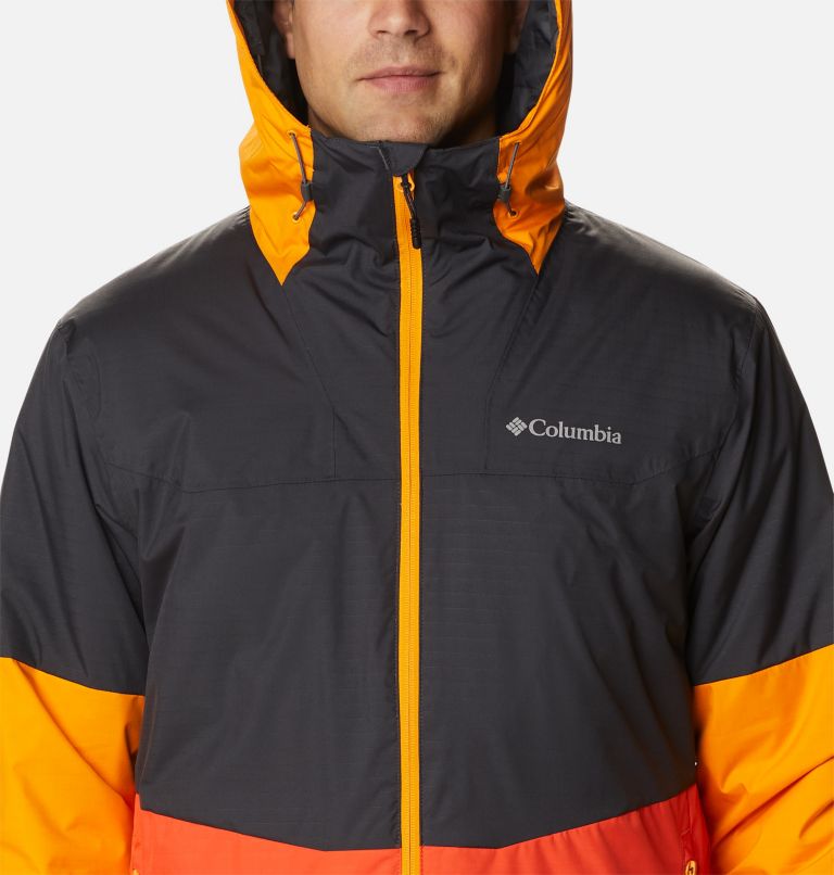 Point Park Insulated Jacket | 011 | S, Color: Shark, Red Quartz, Flame Orange, image 4