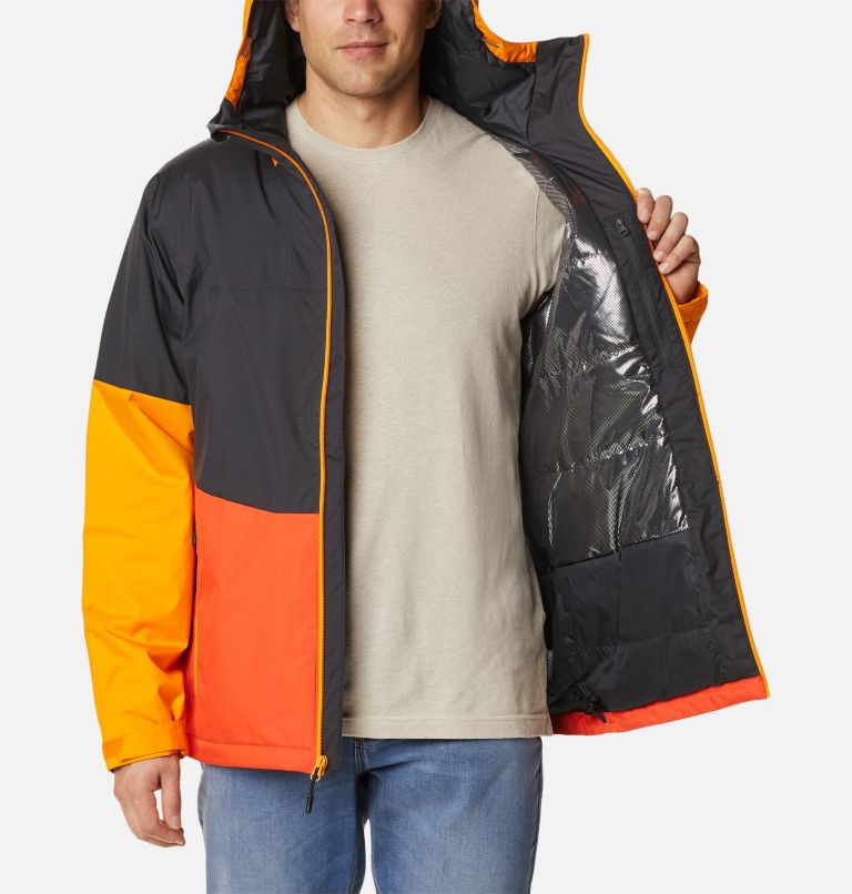 Point Park Insulated Jacket | 011 | S, Color: Shark, Red Quartz, Flame Orange, image 5