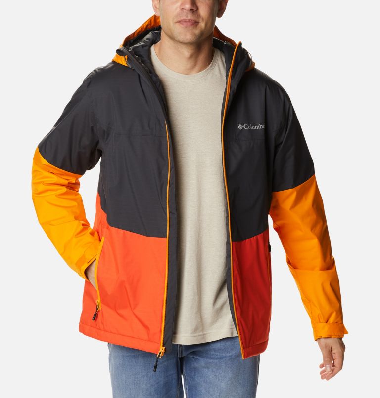 Point Park Insulated Jacket | 011 | S, Color: Shark, Red Quartz, Flame Orange, image 7