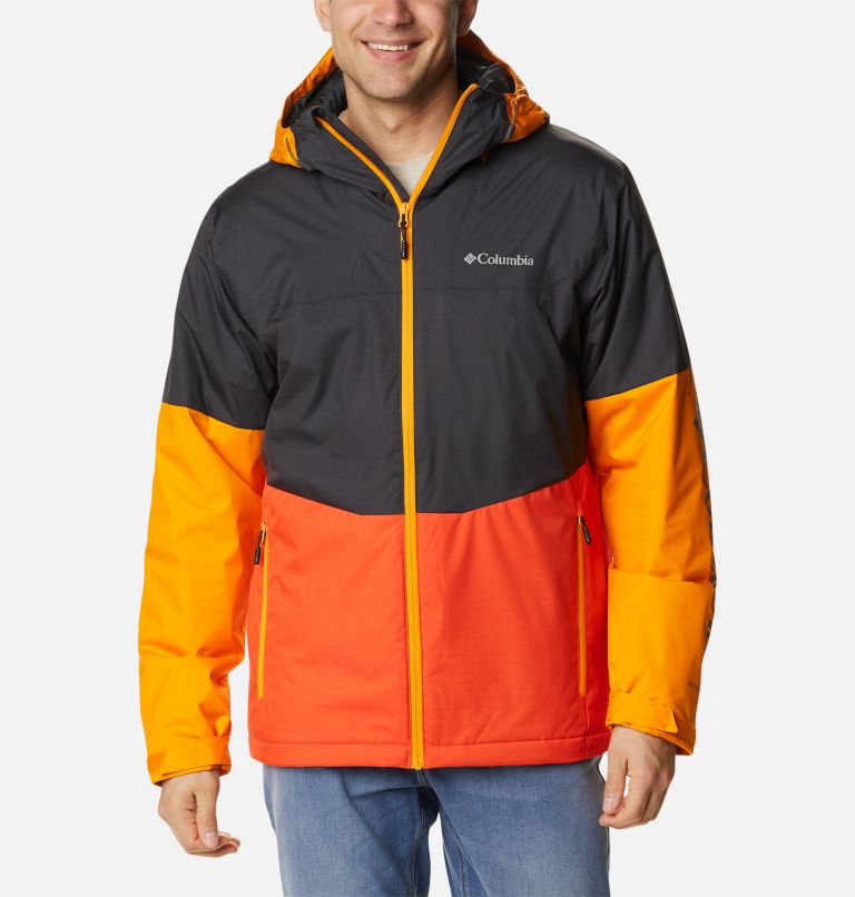 Point Park Insulated Jacket | 011 | S, Color: Shark, Red Quartz, Flame Orange, image 1