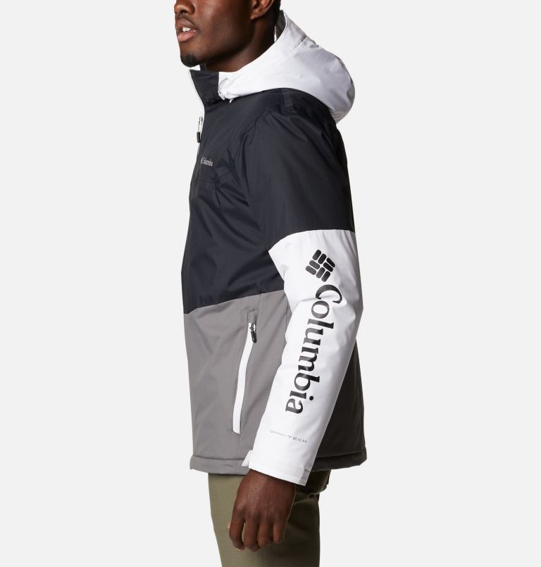 Men's Point Park Insulated Jacket, Color: Black, City Grey, White, image 3