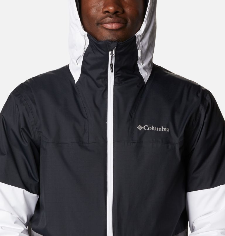 Thumbnail: Men's Point Park Waterproof Insulated Jacket, Color: Black, City Grey, White, image 4