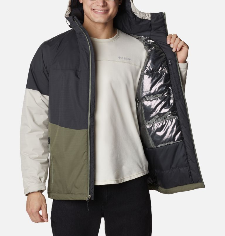 Men's Point Park Insulated Jacket, Color: Shark, Stone Green, Dark Stone, image 5