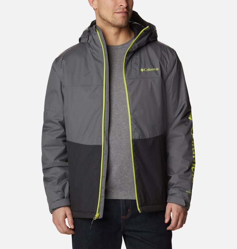 Thumbnail: Men's Point Park Waterproof Insulated Jacket, Color: City Grey, Shark, image 6