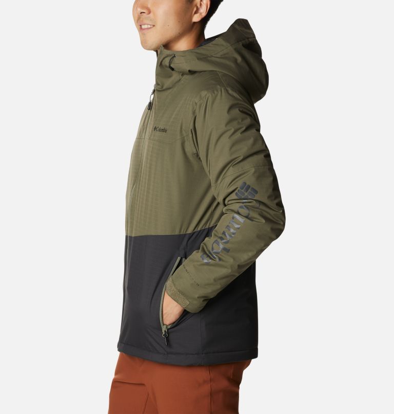Men's Point Park Insulated Jacket, Color: Stone Green, Shark, image 3