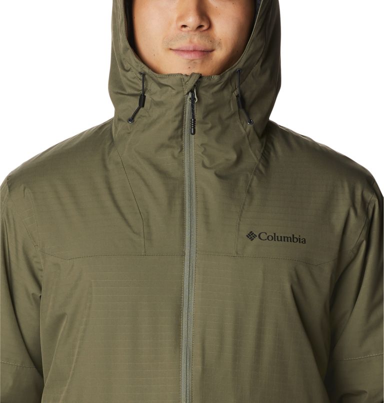 Thumbnail: Men's Point Park Insulated Jacket, Color: Stone Green, Shark, image 4