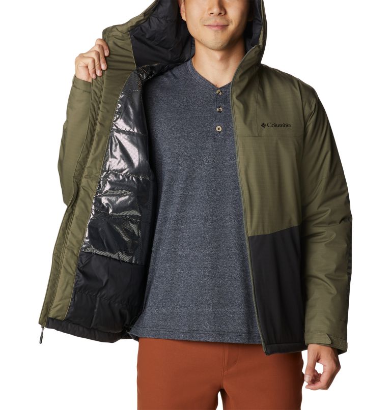 Thumbnail: Men's Point Park Insulated Jacket, Color: Stone Green, Shark, image 5