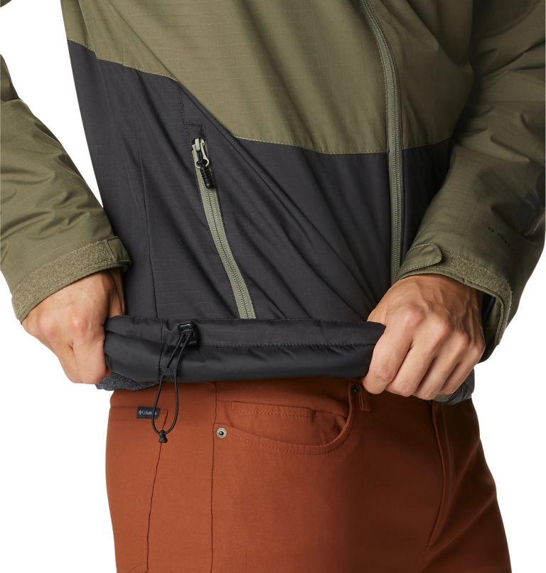 Men's Point Park Insulated Jacket, Color: Stone Green, Shark, image 6