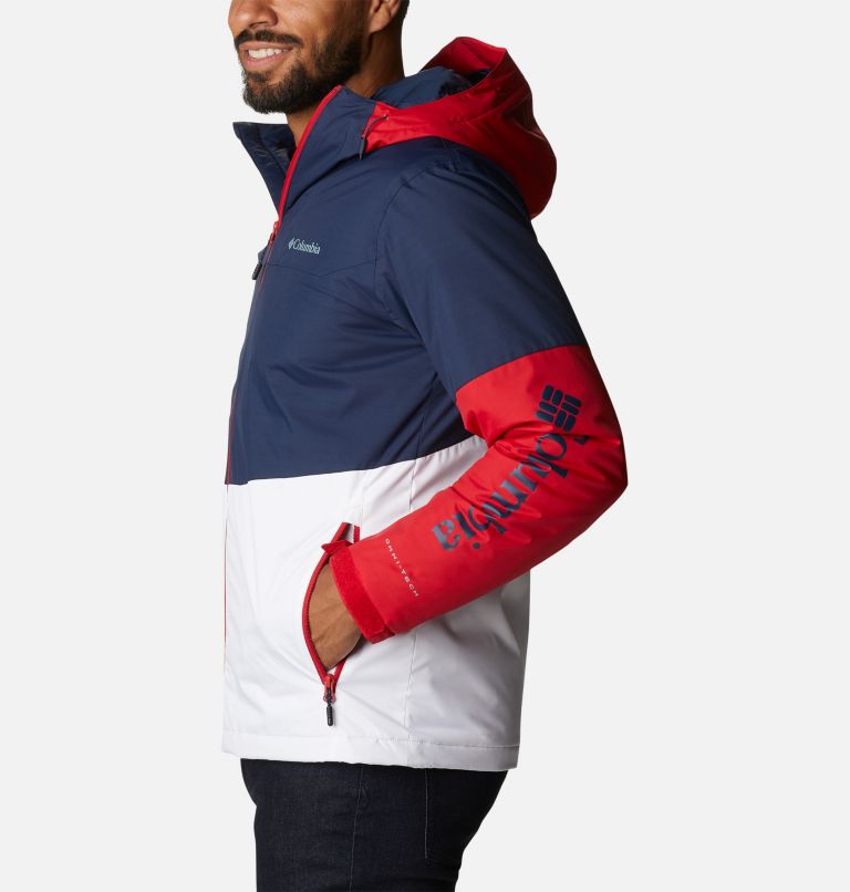 Point Park Insulated Jacket | 465 | L, Color: Collegiate Navy, White, Mountain Red, image 3