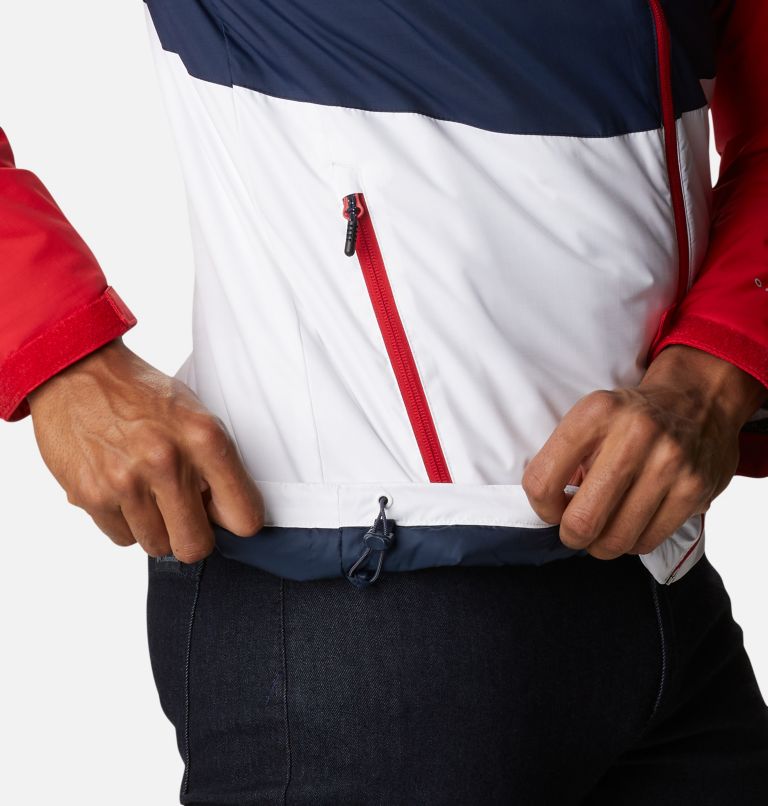 Thumbnail: Point Park Insulated Jacket | 465 | L, Color: Collegiate Navy, White, Mountain Red, image 6