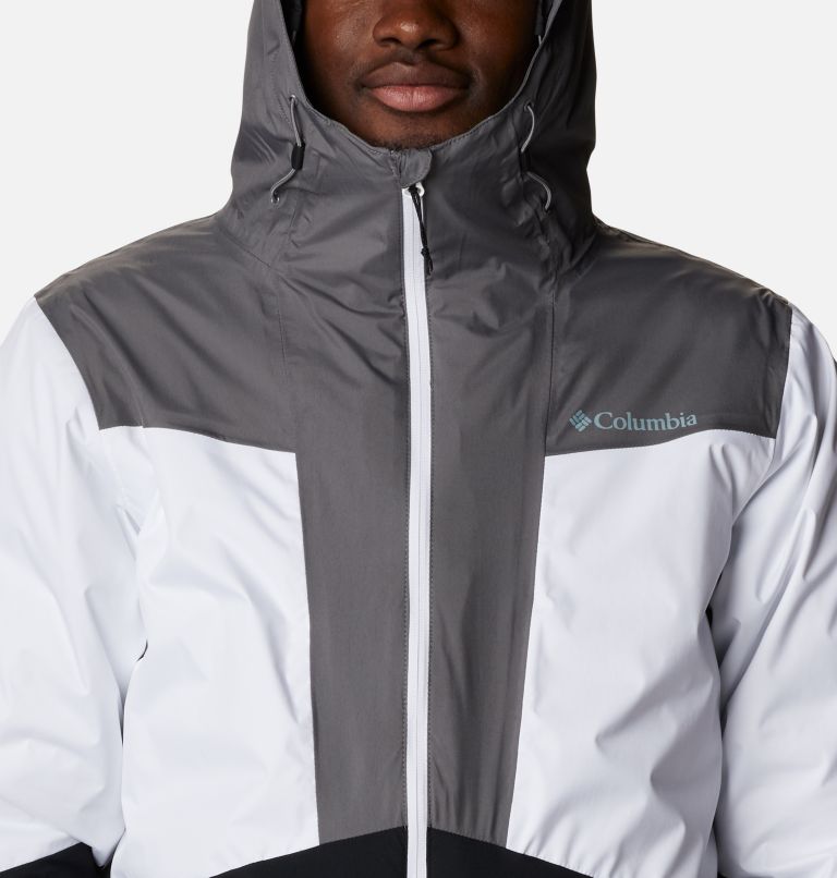 Men's Wallowa Park Waterproof 3-in-1 Interchange Jacket, Color: Black, City Grey, White, image 4
