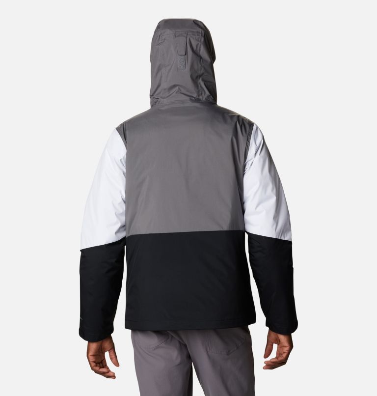 Men's Wallowa Park Waterproof 3-in-1 Interchange Jacket, Color: Black, City Grey, White, image 2