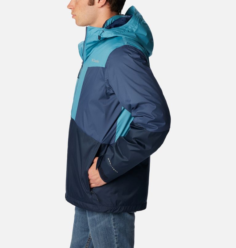 Men's Wallowa Park Interchange Jacket, Color: Collegiate Navy, Shasta, Dark Mountain, image 3