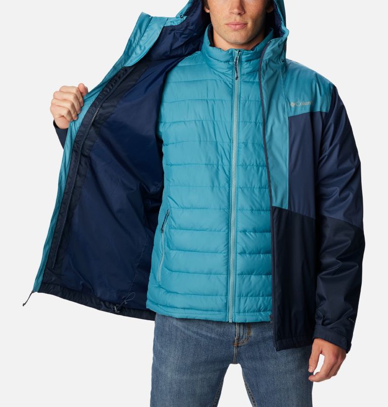 Men's Wallowa Park Interchange Jacket, Color: Collegiate Navy, Shasta, Dark Mountain, image 5