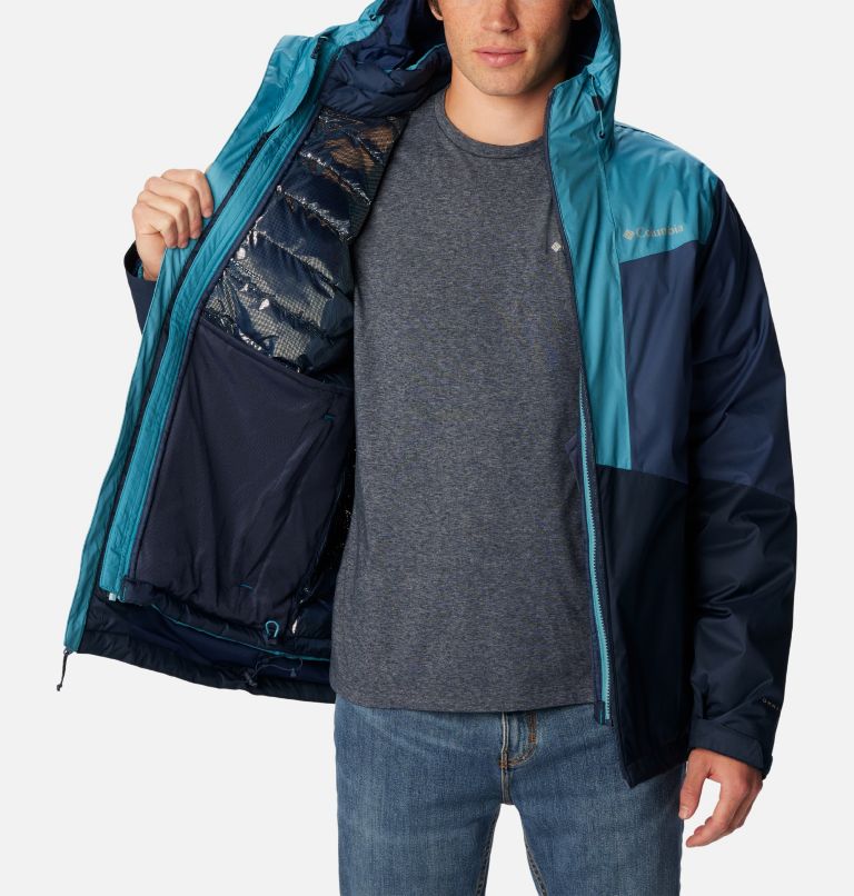 Thumbnail: Men's Wallowa Park Interchange Jacket, Color: Collegiate Navy, Shasta, Dark Mountain, image 6