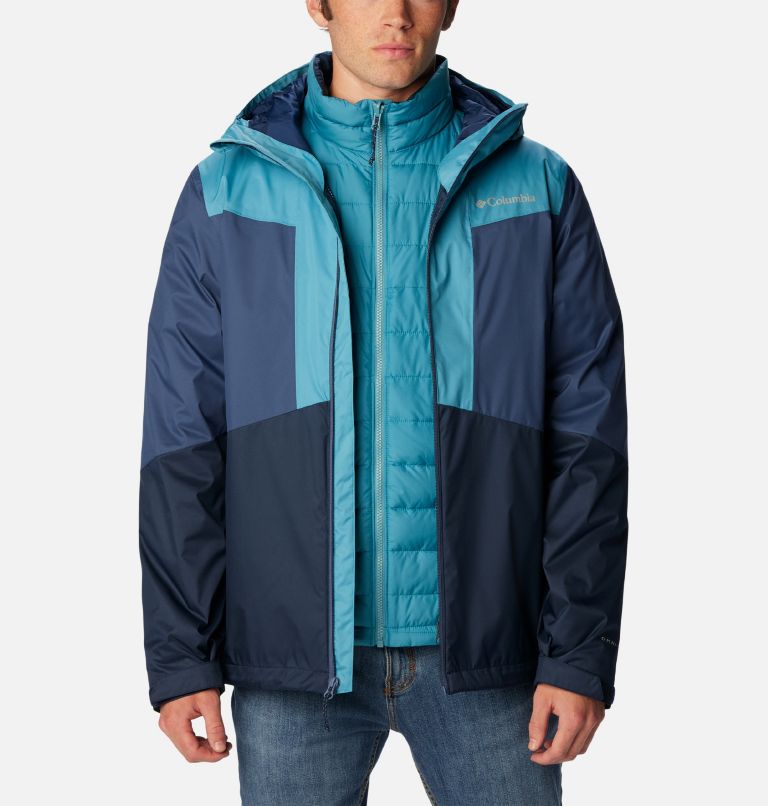 Thumbnail: Men's Wallowa Park Interchange Jacket, Color: Collegiate Navy, Shasta, Dark Mountain, image 10