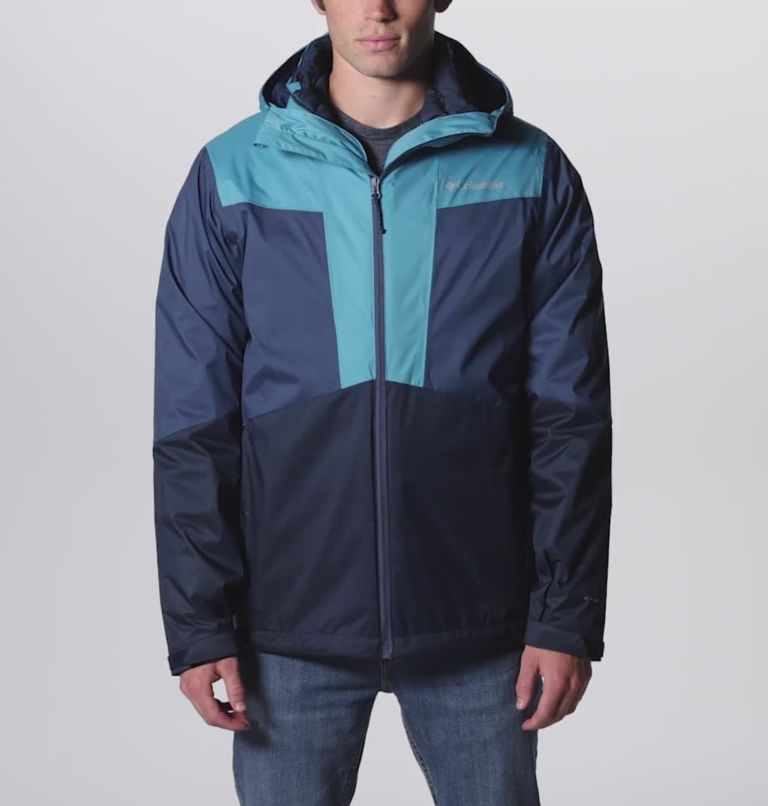 Men's Wallowa Park Interchange Jacket, Color: Collegiate Navy, Shasta, Dark Mountain