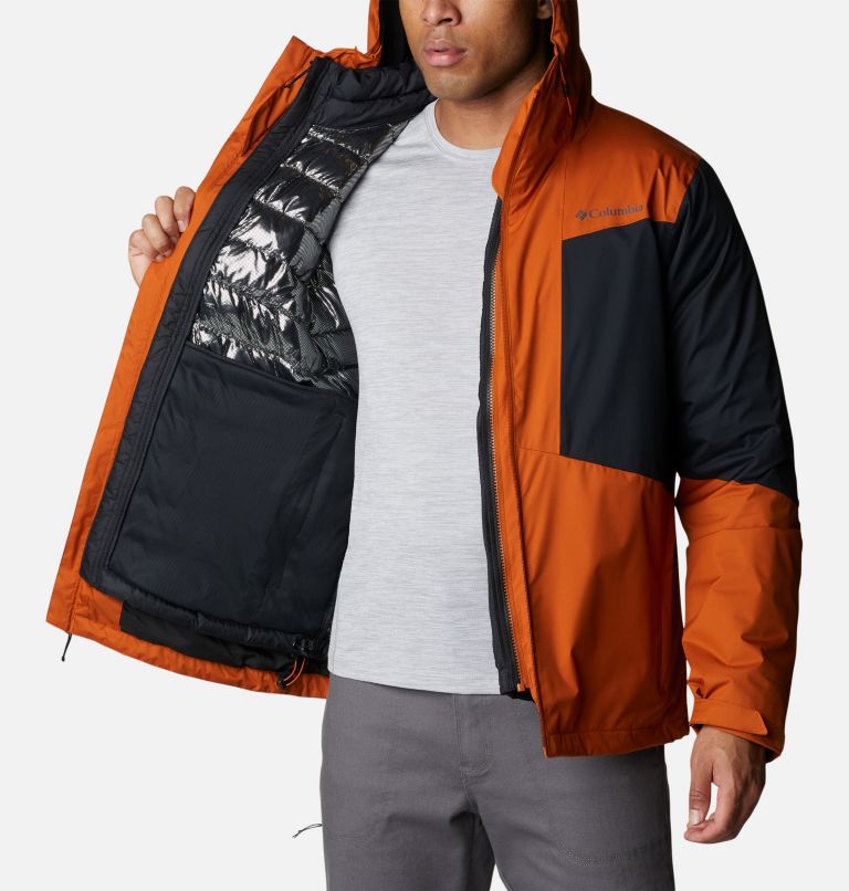 Thumbnail: Men's Wallowa Park Interchange Jacket, Color: Warm Copper, Black, image 5