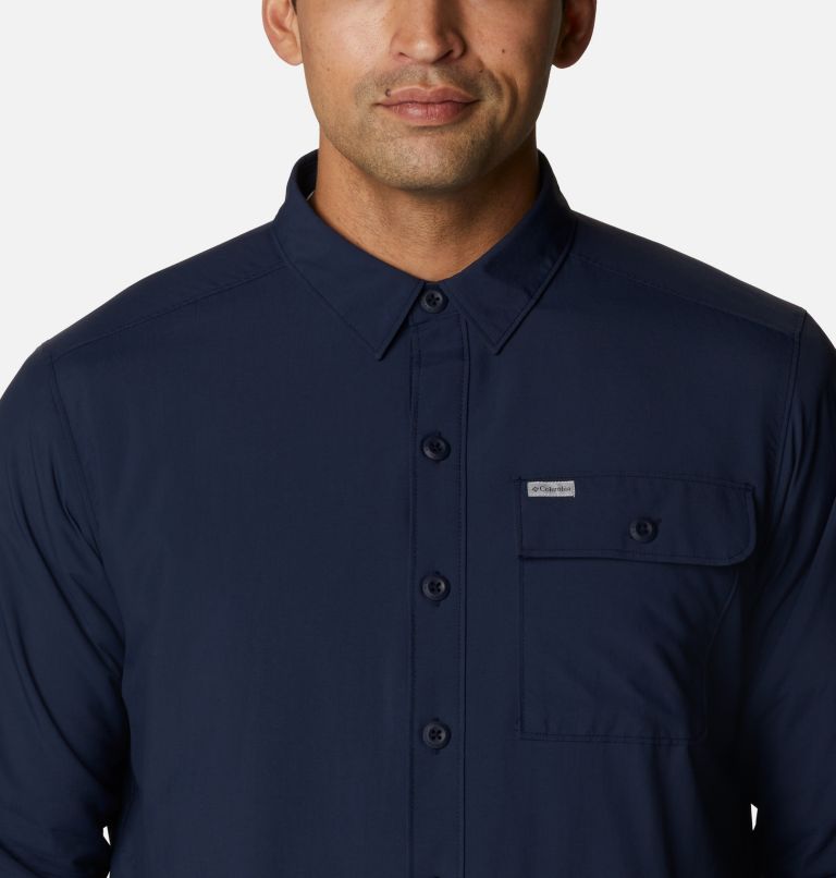 Men's Outdoor Elements Shirt Jacket, Color: Collegiate Navy