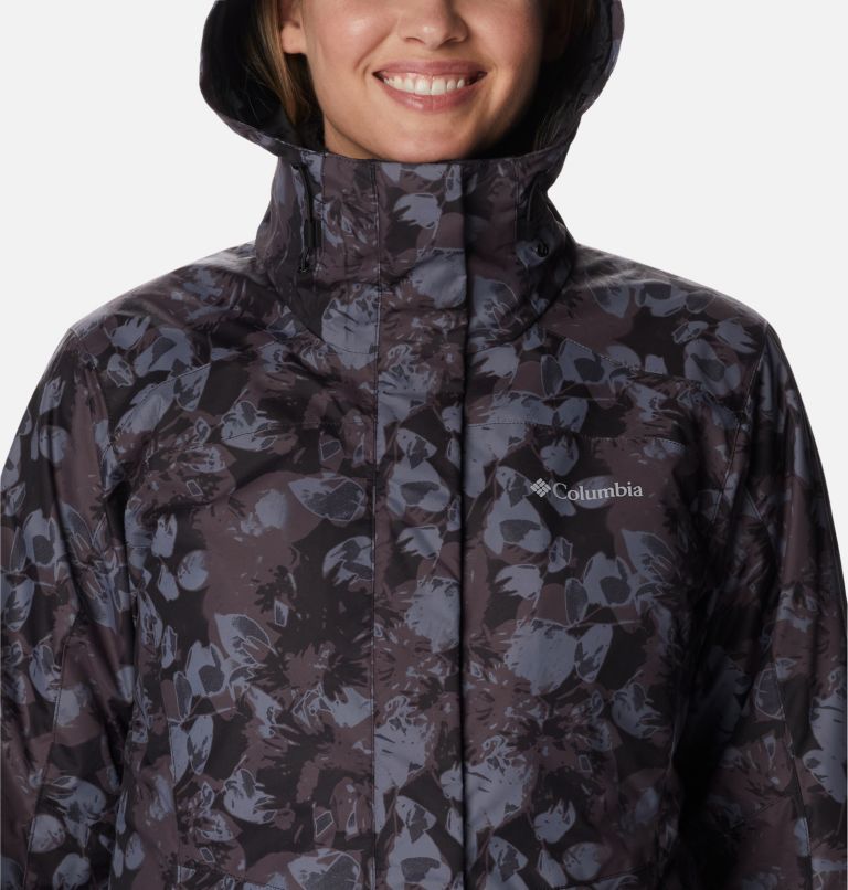Thumbnail: Women's Tunnel Falls Interchange Jacket, Color: Black Solarized Tonal Print, image 4