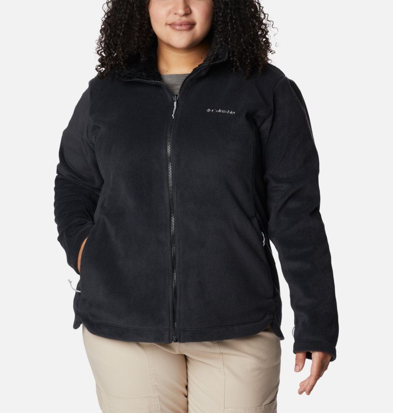 Women's Tunnel Falls Interchange Jacket - Plus Size, Color: Black Solarized Tonal Print, image 8