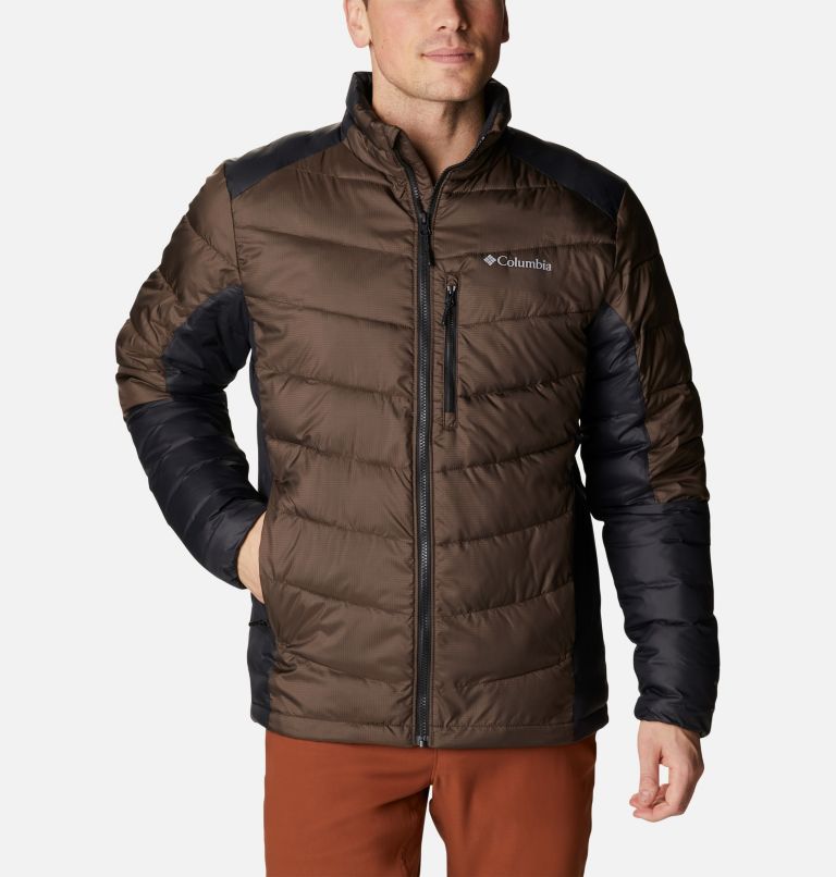 Men's Labyrinth Loop Insulated Jacket, Color: Cordovan, Black, image 1