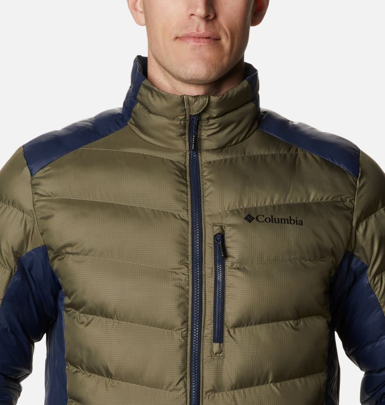 Men's Labyrinth Loop Omni-Heat Infinity Insulated Jacket, Color: Stone Green, Collegiate Navy, image 4