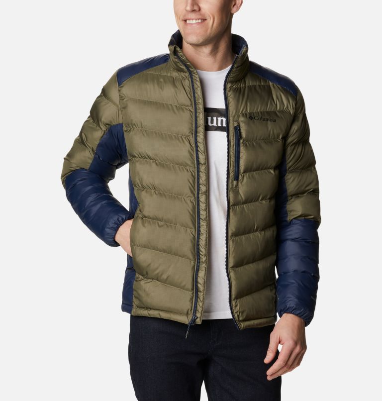 Thumbnail: Men's Labyrinth Loop Omni-Heat Infinity Insulated Jacket, Color: Stone Green, Collegiate Navy, image 1